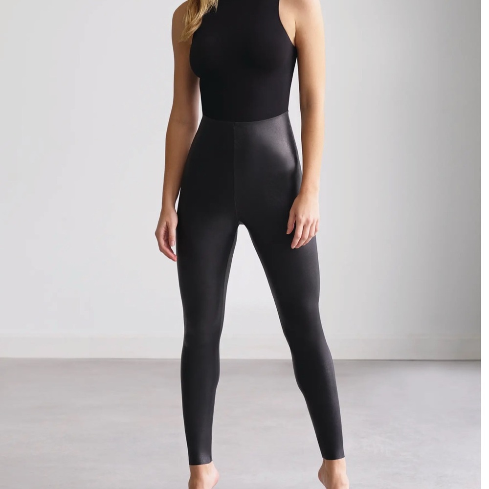 Commando Control Top Faux Leather Leggings